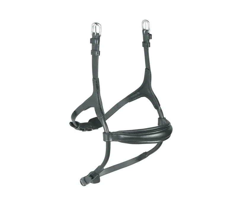 Velociti Rolled Padded Cavesson Noseband in Black
