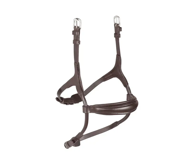 Velociti Rolled Padded Cavesson Noseband in Havana