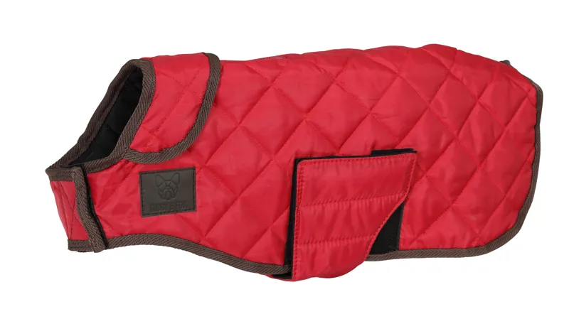 Digby and Fox XXX-Small Heritage Dog Coat in Red