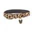Digby and Fox Cow Hair Large Dog Collar in Leopard Print