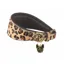 Digby and Fox Cow Hair Large Greyhound Collar in Leopard Print