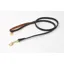 Digby and Fox Padded 1.5cm Leather Dog Lead in Black
