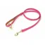 Digby and Fox Padded 1.5cm Leather Dog Lead in Pink