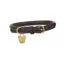 Digby and Fox Rolled Medium/Large Leather Dog Collar in Brown