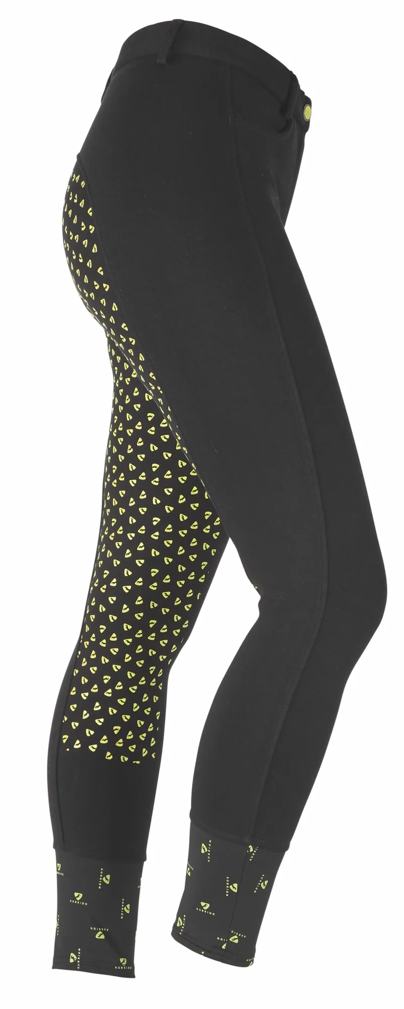 Aubrion Northwick Women's Breeches - Black/Lime