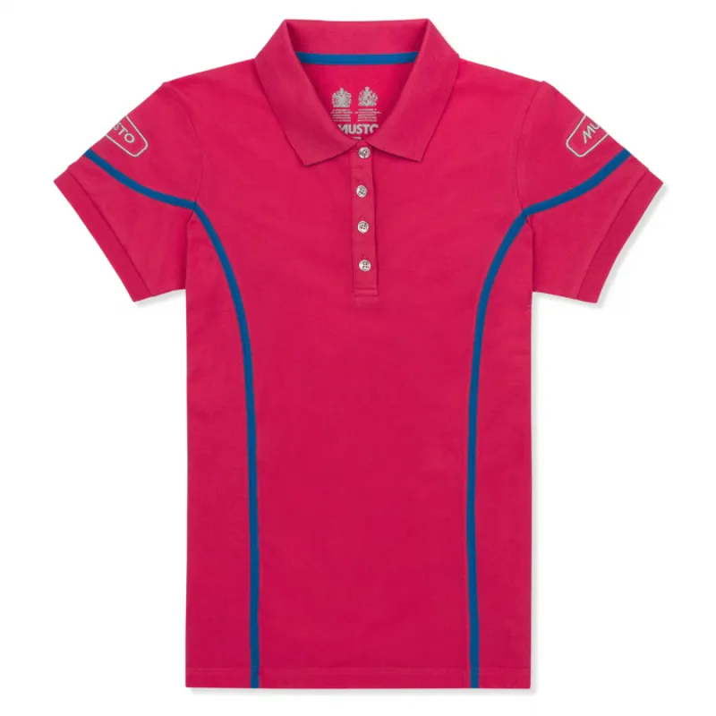 Musto Ladies Team Polo Shirt - Bright Rose