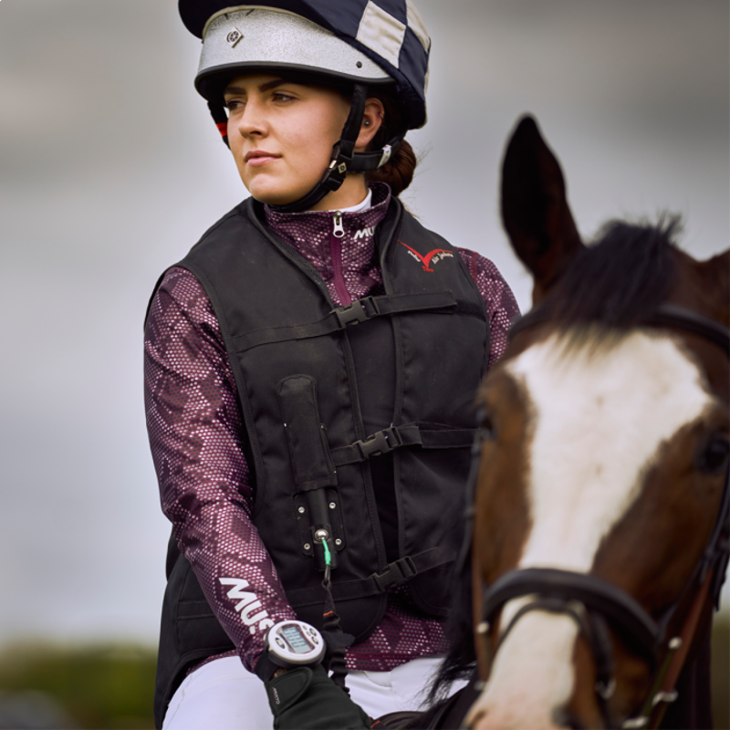 Musto Printed Ladies X Country Top - Damson-1