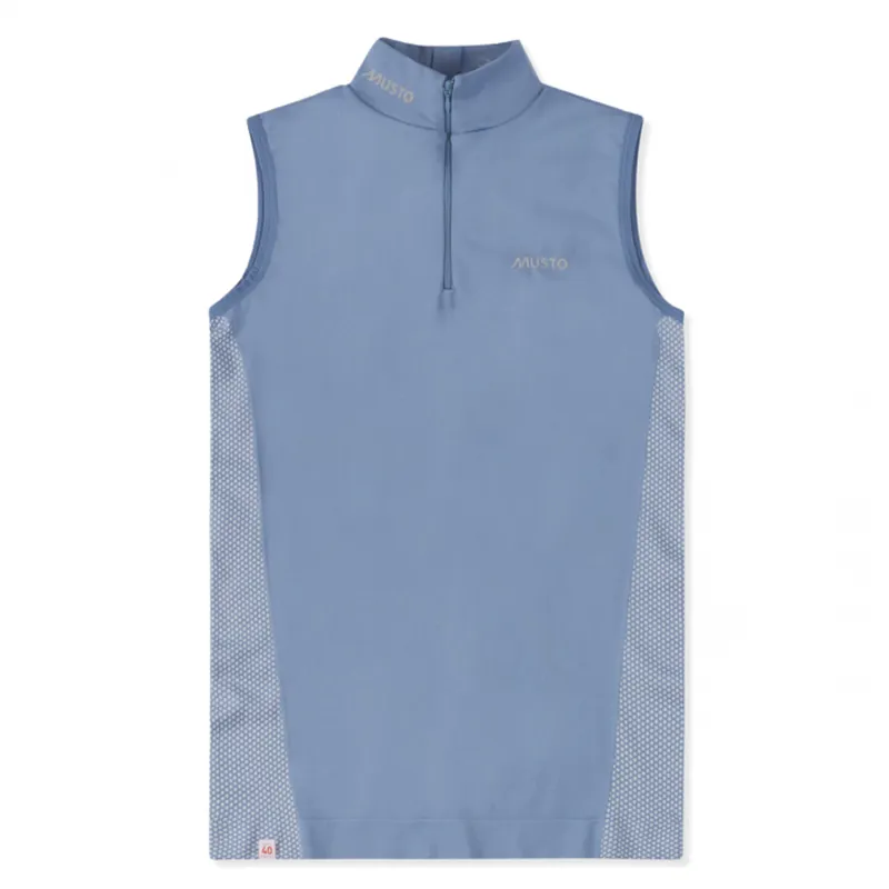 Musto Women's Performance Sleeveless Stock Shirt - Pearl Blue